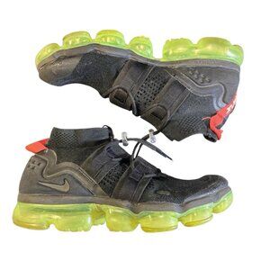 Nike Air Vapormax Shoes‎ Men US 8.5 Flyknit Black Volt Green Rare AH6834-007